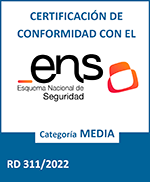 CERTIFICADO DE CONFORMIDAD CON EL ESQUEMA NACIONAL DE SEGURIDAD  CERTIFICACIÓN ENS – Categoría MEDIA (RD 311/2022)